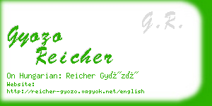 gyozo reicher business card